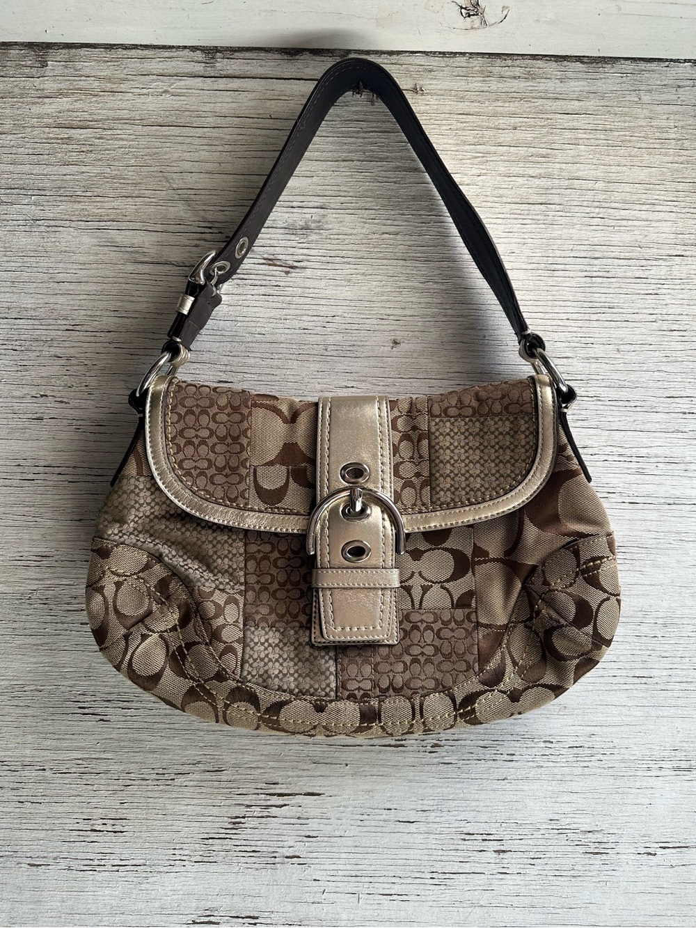Coach soho Patchwork Signature Shoulder Bag